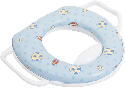 

Baybee Portable Potty Training Seat | Toilet Training Soft Potty Seat Ring | Fits Round and Oval Toilets for Boys and Girls Potty Seat(Sky Blue)