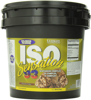 

Ultimate Nutrition ISO Sensation 93-5 lbs Whey Protein(2.27 kg, Chocolate Fudge)