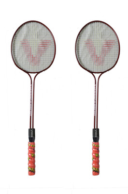 

vipson Double Shaft Rod Light Weight Badminton Racquet set of 2 For Kids 10 To 12 Years Multicolor Strung Badminton Racquet(G5 - 3 Inches, 350 g)