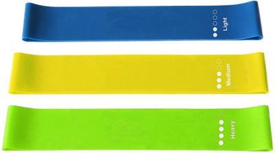 

StepInnStore Adjustable resistance bands (Pack Of 3) Used As Ankle , Knees , Legs, Thigh And Wrists Resistance Tube(Multicolor)