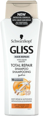 

Schwarzkopf Gliss Hair Repair with Liquid Keratin Total Repair Shampoo 400 ml(400 ml)