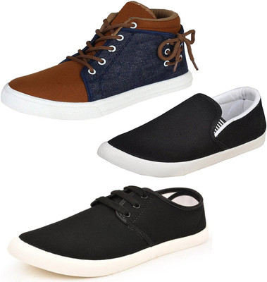 

Dagcros Sneakers For Men(Brown, Blue, Multicolour