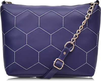 

Fristo Women Casual Blue PU Sling Bag