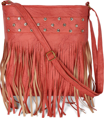

Rajni Fashion Women Casual Pink PU Sling Bag