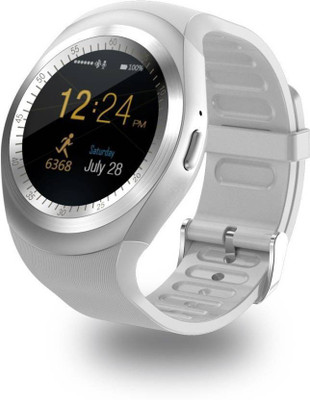 

Maxim Bluetooth Wrist Mobile (Supports Sim+ Memory Card) Smartwatch With Calling Function Smartwatch(White Strap Free Size)