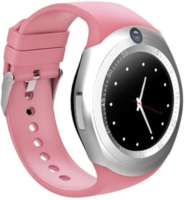 

HBNS Stylish Sport Bluetooth Smart Watch Suitable With Fitness Tracker Smartwatch(Pink Strap Free Size)