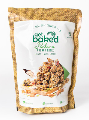 

Get Baked Pudina Crunch Rocks Oat Granola Healthy Snack, 450gms(450 g)