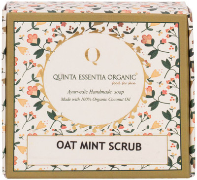 

Quinta Essentia Organic OatMint Scrub Handmade Soap(100 g, Pack of 3)