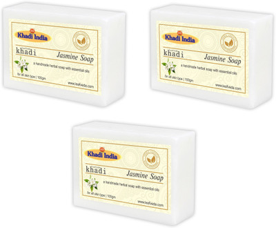 

Khadi Leafveda Jasmine Soap pack of 3(300 g, Pack of 3)
