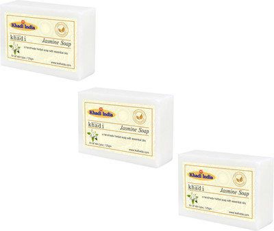 

Khadi Leafveda Jasmine Soap pack of 3(375 g, Pack of 3)