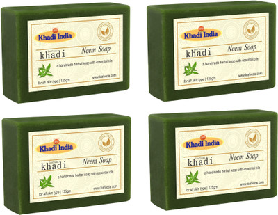 

Khadi Leafveda Neem Soap pack of 4(500 g, Pack of 4)