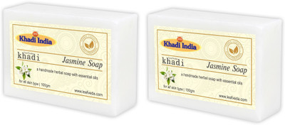 

Khadi Leafveda Jasmine Soap pack of 2(200 g, Pack of 2)