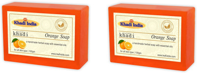 

Khadi Leafveda Orange Soap pack of 2(200 g, Pack of 2)