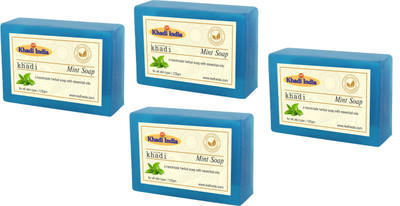 

Khadi Leafveda Mint Soap pack of 4(500 g, Pack of 4)