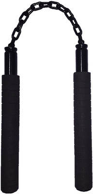

HIRNOTS Steel Foam Nunchaku (Black Powder Coated) Gymnastic Stick - 25 inch(Black)