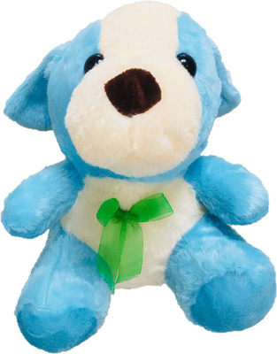 

CREATIVEVILLA CUTE BLUE DOG TEDDY STUFFED PLUSH SOFT TOY - 28 cm(Multicolor)