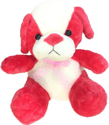 

CREATIVEVILLA CUTE CHERRY RED PUPPY teddy STUFFED PLUSH SOFT TOY - 30 cm(Multicolor)
