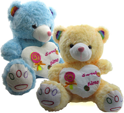

Gift Decor Shop Teddy Bear Soft Toy (Blue, 50.8 cm) Sweet Time Combo with stuffed toy sweet time teddy bear for Kids (Yellow, 43 cm) - 51 cm(Multicolor)