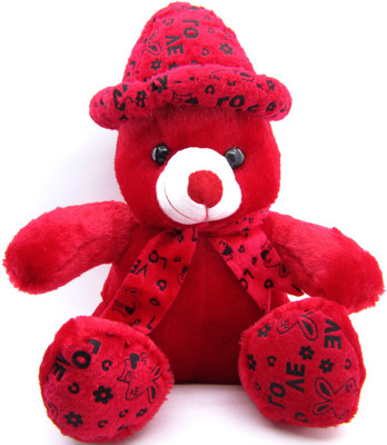 

Gift Decor Shop teddy bear for girls Red Teddy -Huggable Teddy Bear with red love cap cute look for Girlfriend/Birthday Gift/Boy/Girl ( red, 38 cm) - 38 cm(Red)