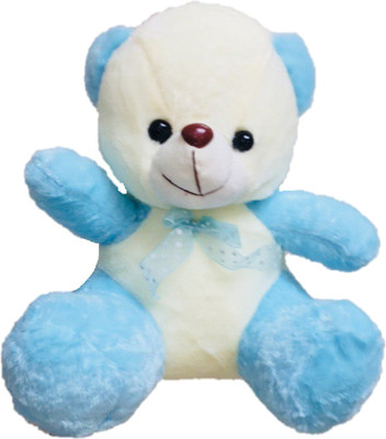 CREATIVEVILLA CUTE BLUE TEDDY BEAR STUFF PLUSH SOFT TOY - 30 cm(Multicolor)