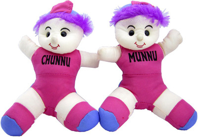 

Gift Decor Shop Multicolor Chunnu Munnu Stuffed Toy 23 cm - 30 cm(Multicolor)