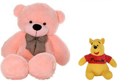 

Arvel pink and pooh soft teddy / plush teddy /imported teddy /birthday gift teddy/ anniversary - 94.9 cm(Pink, Yellow)