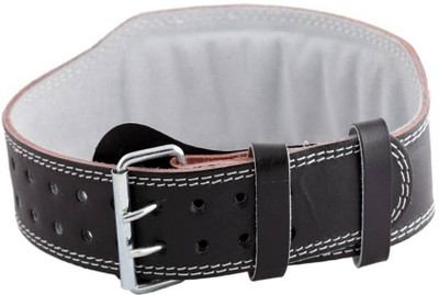 

StepInnStore Weight Lifting Leather Belt for Back support Waist Support (, Black