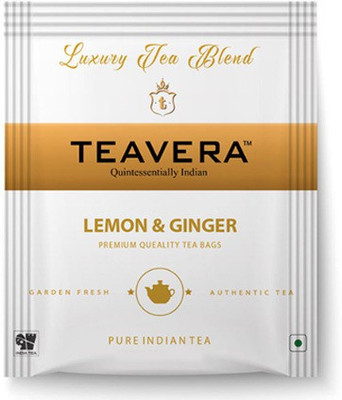 

Teavera Lemon and Ginger Tea, 100 Tea Bags Lemon, Ginger Tea Bags(200 g, Box)