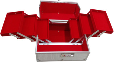 

Haryana Craft Stylish Metal 6 trey Vanity Box Size : 26 * 22 * 18 Vanity Box(Multicolor)