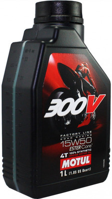 MOTUL Factory Line 15W50 Easter Core Synthetic Blend Engine Oil(1 L)