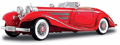 

Generic Maisto 1936 Mercedes Benz 500K Typ Special Roadster Convertible, Red - Premiere 36862 1/18 Scale Diecast Model Toy Car(Multicolor)