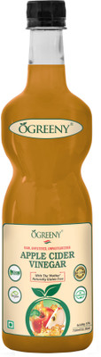 

OGREENY Apple Cider Vinegar With Mother, Raw, Unfiltered & Undiluted Vinegar(750 ml)