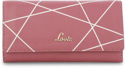 

Lavie Women Casual Pink Artificial Leather Wallet(12 Card Slots)