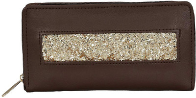 

Bagclan Women Casual Brown Genuine Leather Wallet(8 Card Slots)
