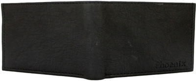 

Phoenix Men Black Artificial Leather Wallet(3 Card Slots)