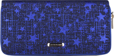 

Giordano Women Casual Blue Artificial Leather Wallet(12 Card Slots)