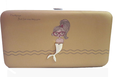 

CrazyHut Girls Casual Beige Fabric Wallet(7 Card Slots)