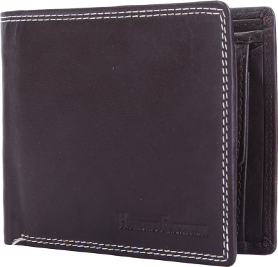 Hammonds Flycatcher Men Casual Black Genuine Leather Wallet(6 Card Slots), Brown