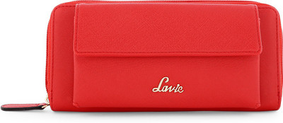 

Lavie Women Casual Red Artificial Leather Wallet(10 Card Slots)