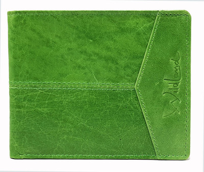 

Wildland Men Casual Green Genuine Leather Wallet(3 Card Slots)