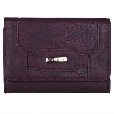 

Giordano Women Casual Maroon Artificial Leather Wallet(7 Card Slots)