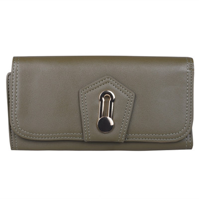 

Giordano Women Casual Grey Artificial Leather Wallet(10 Card Slots), Green