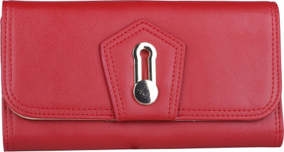 

Giordano Women Evening/Party Red Artificial Leather Wallet(13 Card Slots)