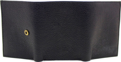 MS Men Casual Black Artificial Leather Wallet(4 Card Slots)