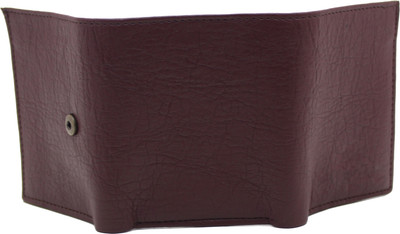MS Men Casual Brown Artificial Leather Wallet(4 Card Slots)