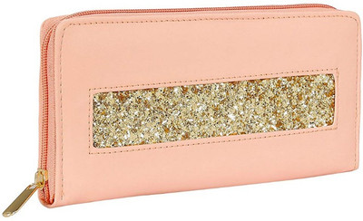 

Bagclan Women Evening/Party Pink Genuine Leather Wallet(8 Card Slots)