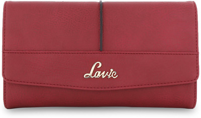 

Lavie Women Casual Maroon Artificial Leather Wallet(11 Card Slots), Red