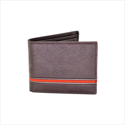 

Eyeslanguage Men Brown Genuine Leather Wallet(6 Card Slots)