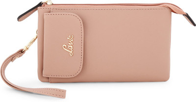 

Lavie Women Casual Beige Artificial Leather Wallet(5 Card Slots), Pink