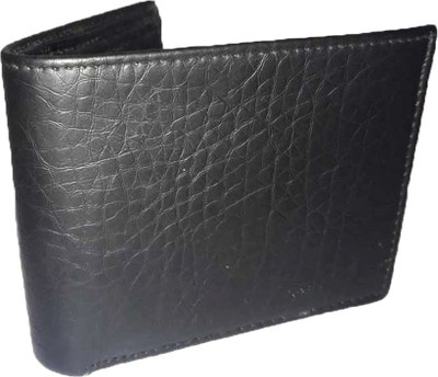 

Aoctane Men Casual Black Genuine Leather Wallet(5 Card Slots), Black 01